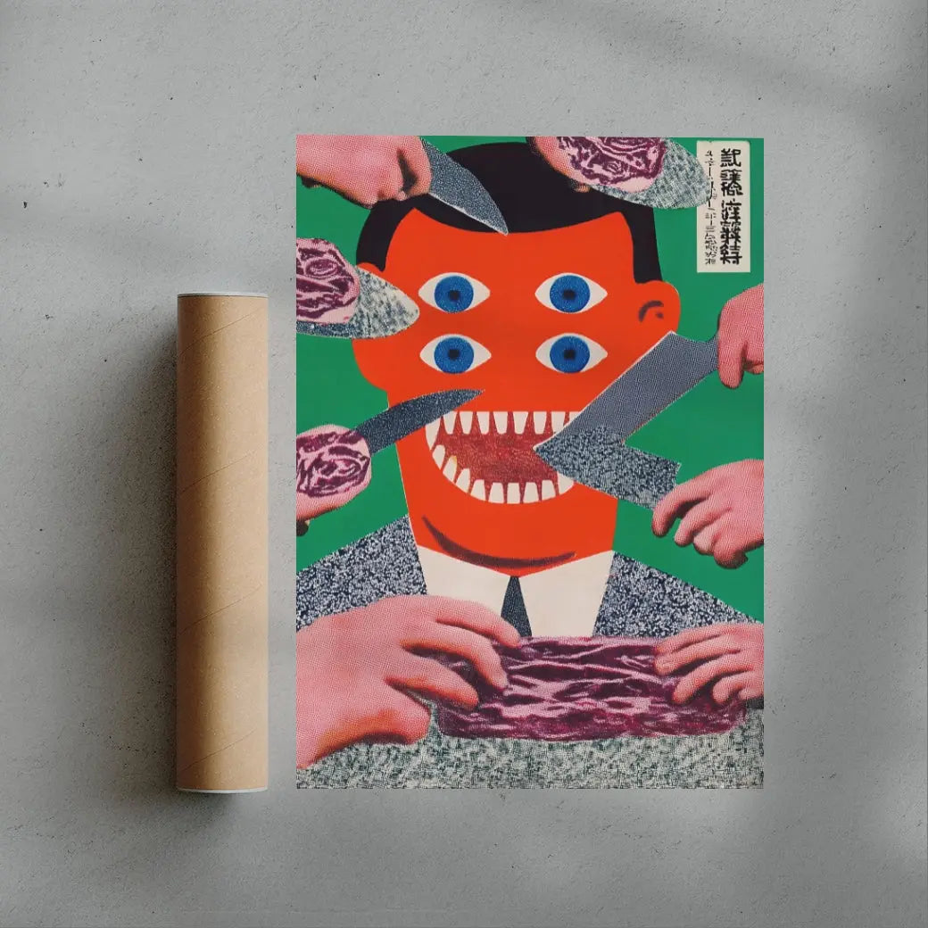 Illustrated book cover with a colorful design on a gray background