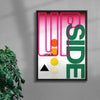 Upside contemporary wall art print by Sheyi Adebayo - sold by DROOL
