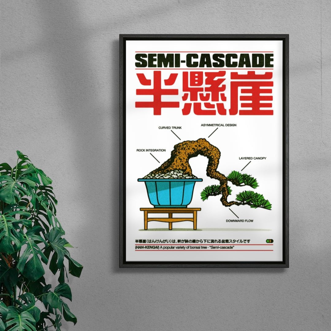 Han-Kengai contemporary wall art print by Othman Zougam - sold by DROOL
