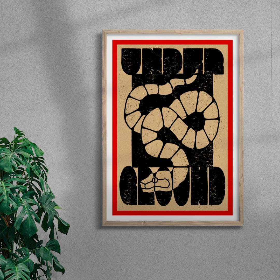 Under Ground contemporary wall art print by Kwonny - sold by DROOL