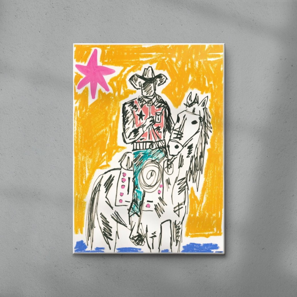 Honourable contemporary wall art print by Caitlin Flood-Molyneux - sold by DROOL