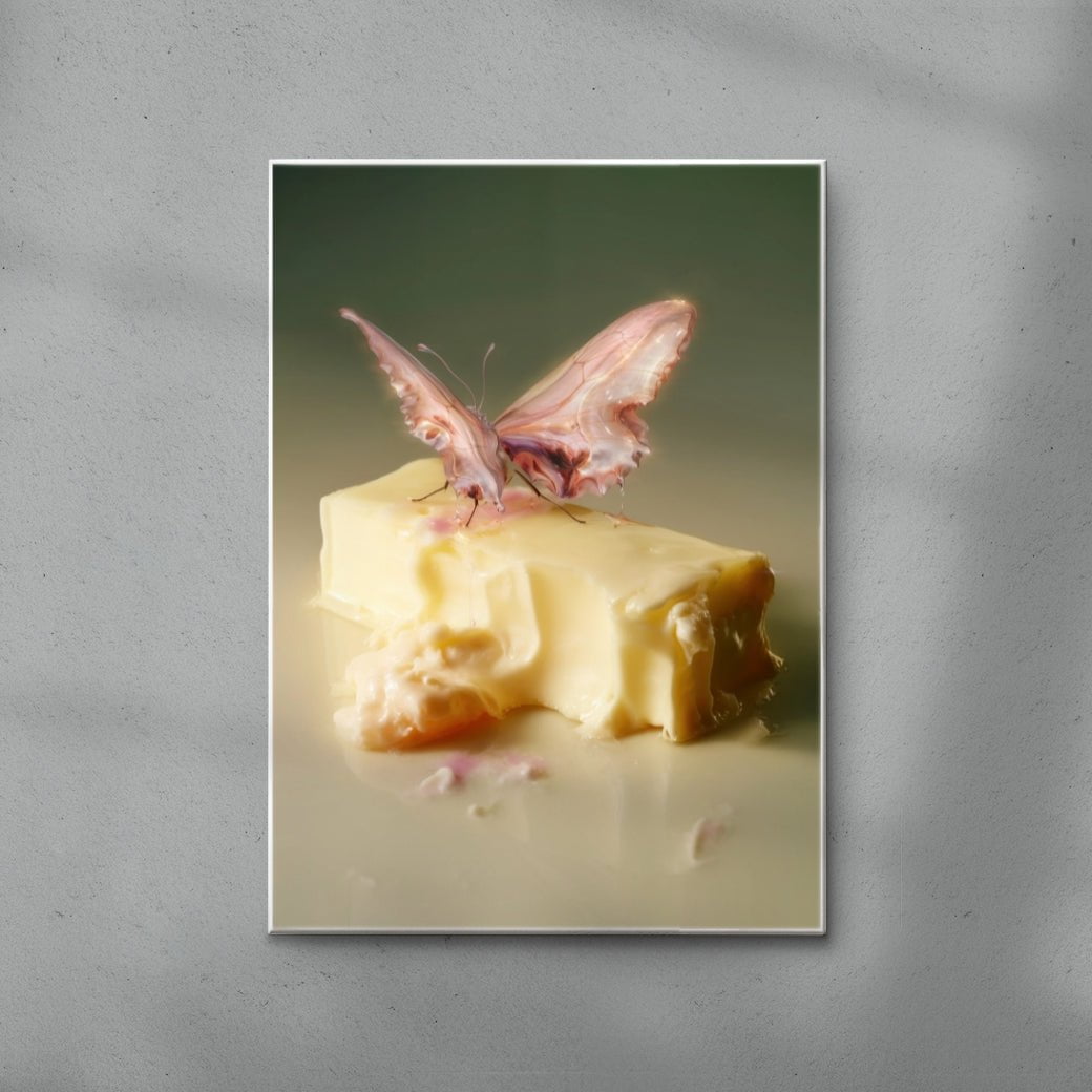 ButterFly contemporary wall art print by Alex Valentina - sold by DROOL