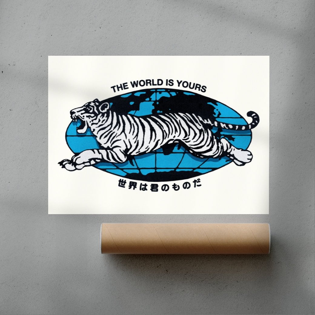 The World is Yours contemporary wall art print by Othman Zougam - sold by DROOL