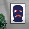 Speak no evil contemporary wall art print by Max Blackmore - sold by DROOL