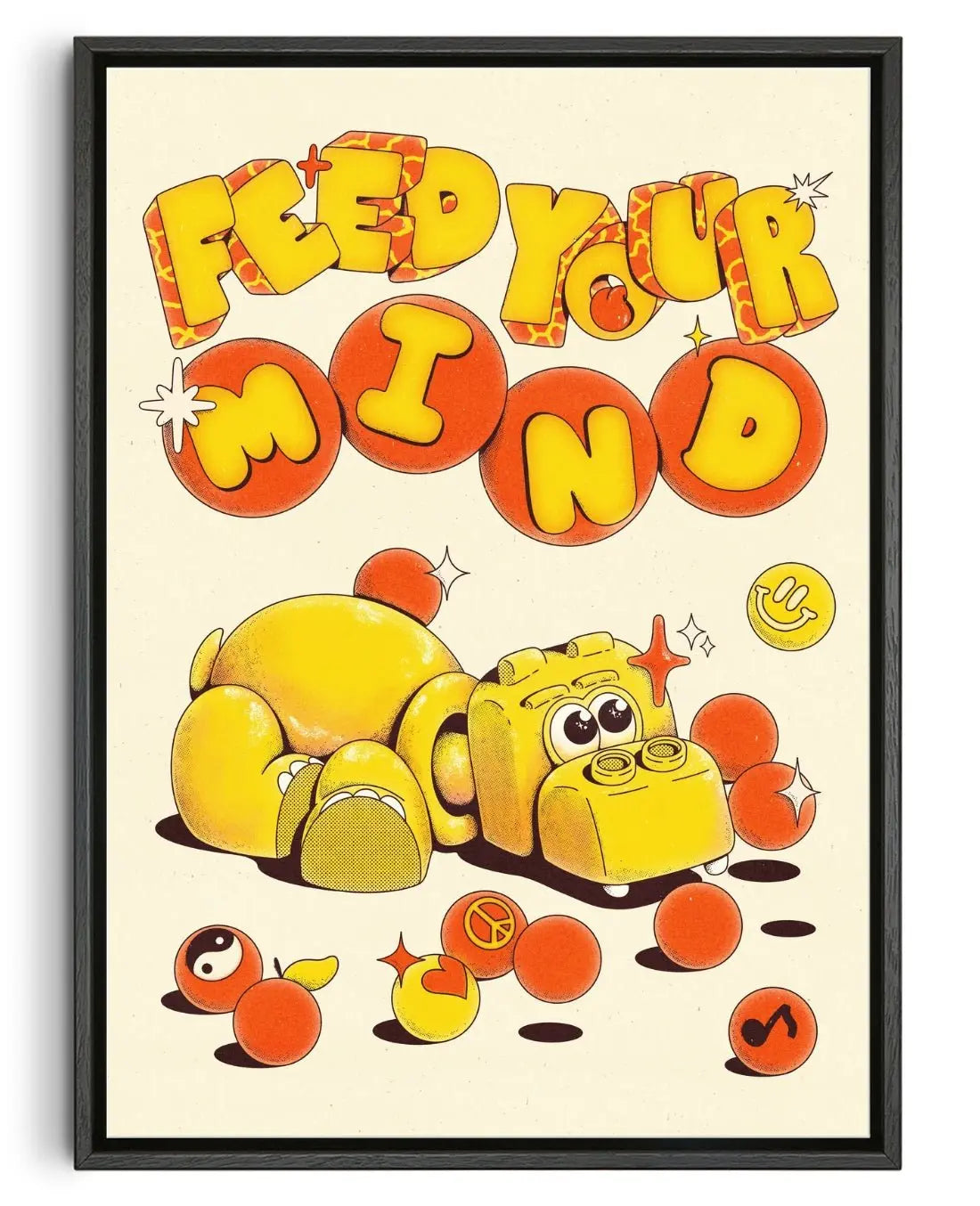 Feed Your Mind contemporary wall art print by My Sunbeam - sold by DROOL