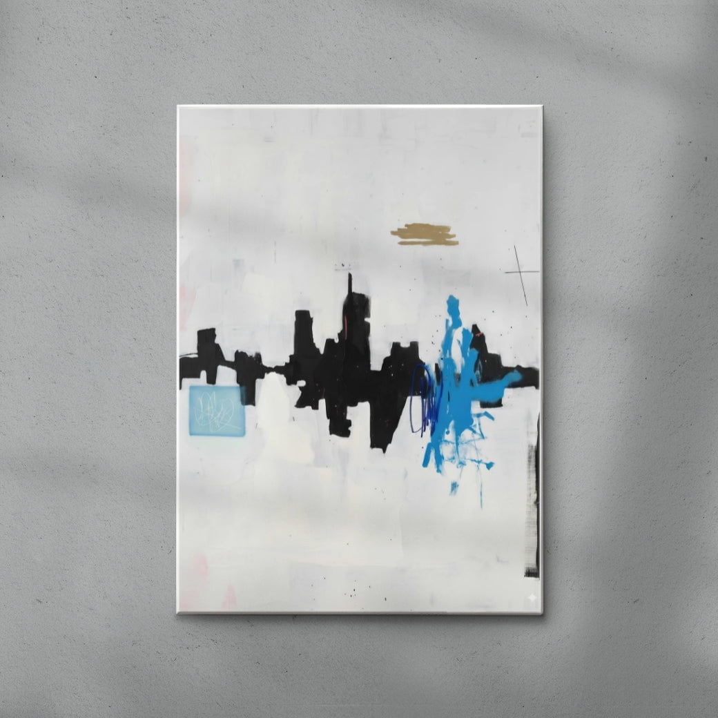 Skyline contemporary wall art print by Dom Russo - sold by DROOL