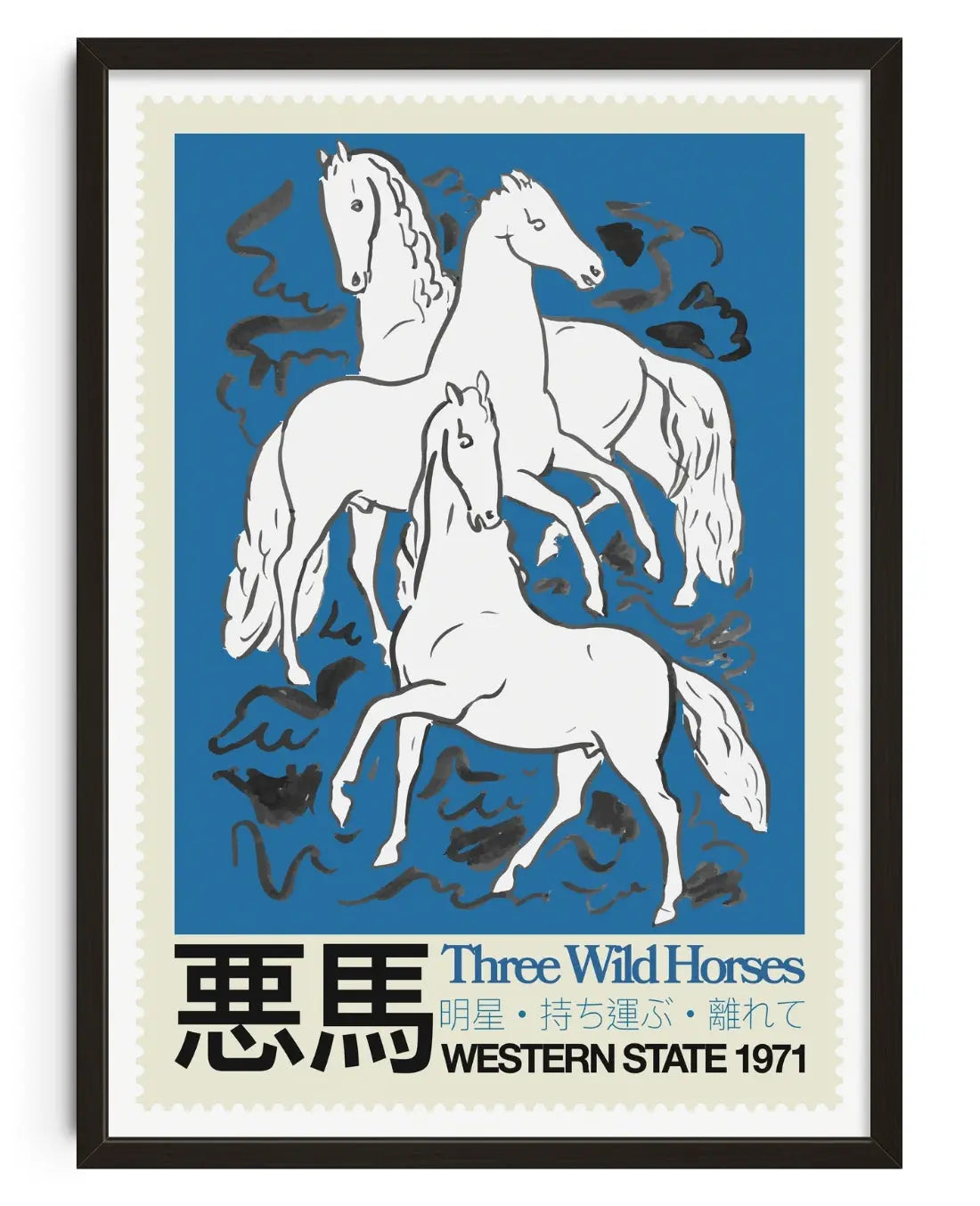 Wild Horses contemporary art print by George Kempster - sold by DROOL