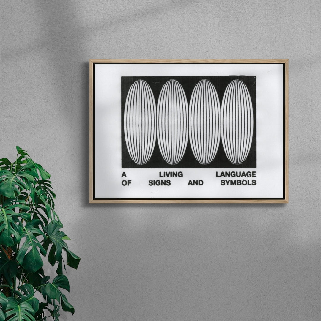 Living Language contemporary wall art print by Alexander Khabbazi - sold by DROOL