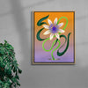 Passiflore contemporary wall art print by Milena Bucholz - sold by DROOL