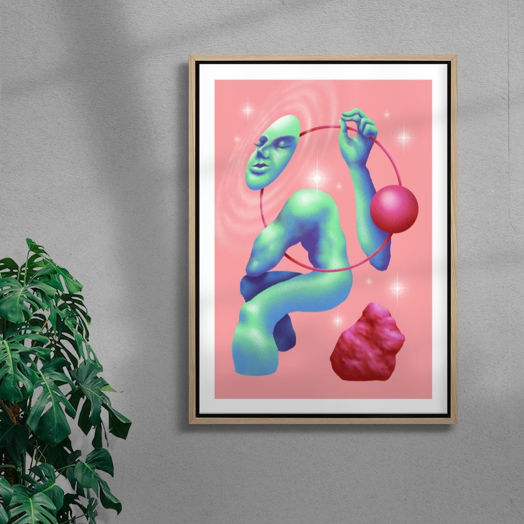 Cosmic Balance contemporary wall art print by Itamar Makover - sold by DROOL