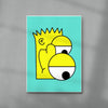 Picasso Bart contemporary wall art print by Ignorance1 - sold by DROOL