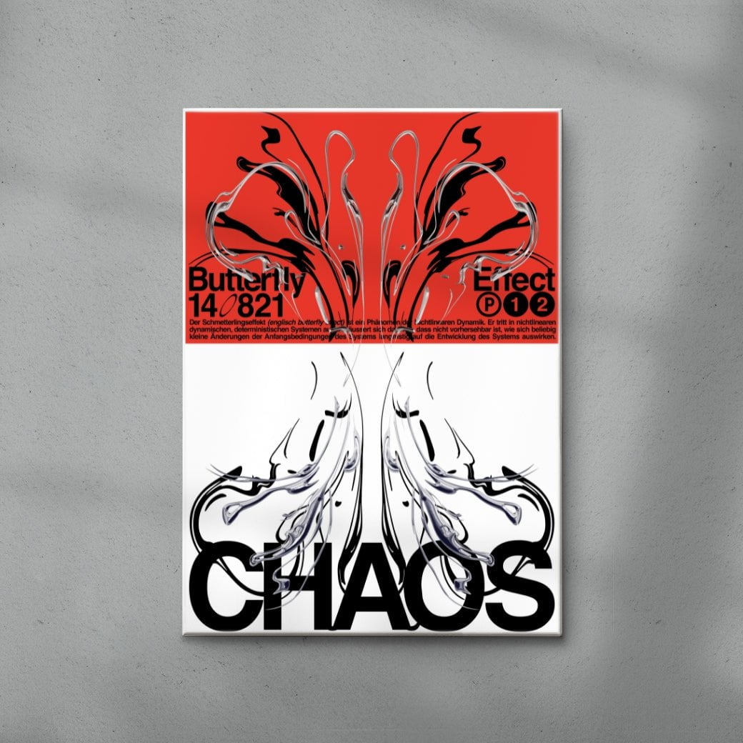 CHAOS contemporary wall art print by Alessio Borando - sold by DROOL