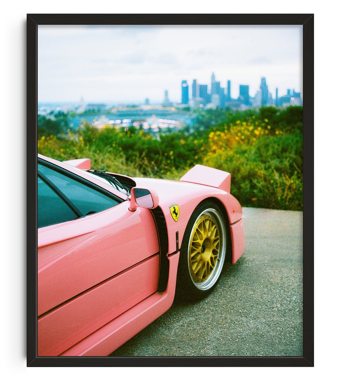 Pink F40 contemporary wall art print by 6.tiff - sold by DROOL