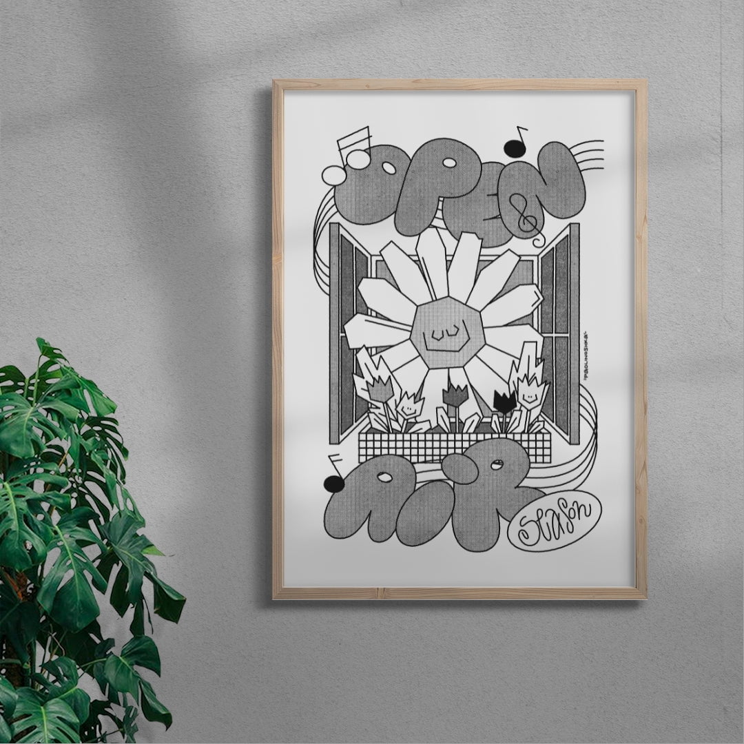 OPEN AIR SEASON contemporary wall art print by Paolinoshka - sold by DROOL