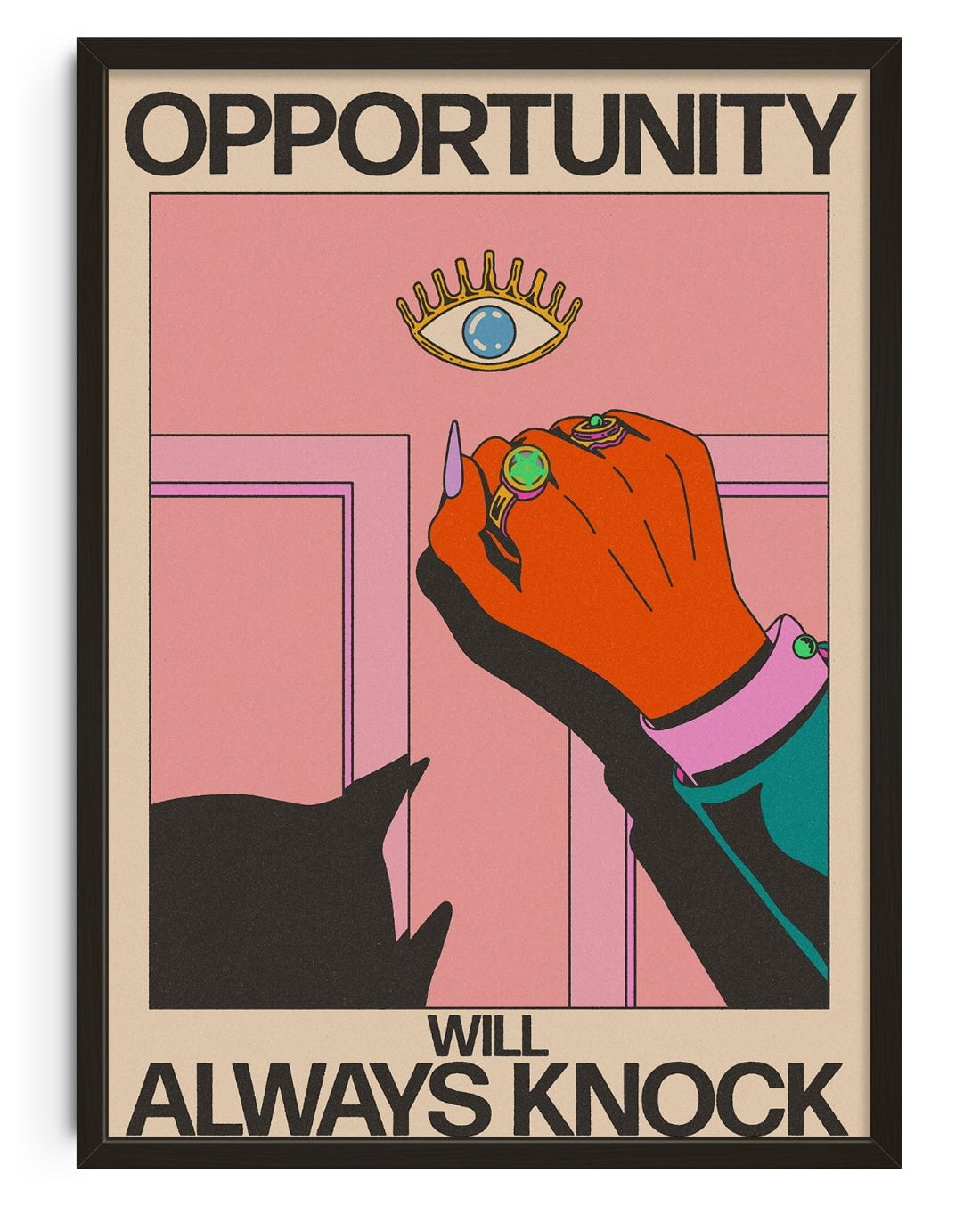 Opportunity Will Always Knock contemporary wall art print by Azaazelus - sold by DROOL