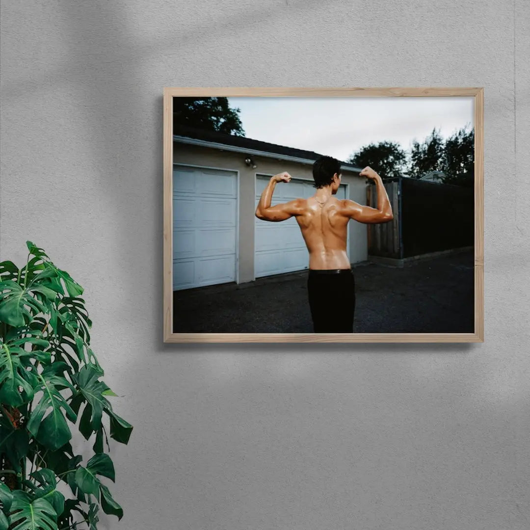 Backyard Flex contemporary wall art print by Lauren Withrow - sold by DROOL
