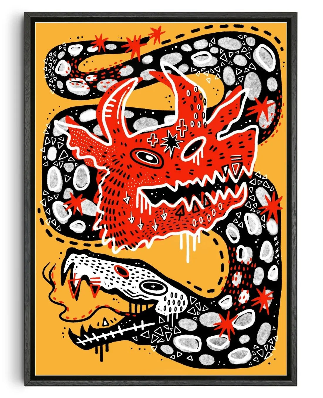 Best Friend contemporary wall art print by Kwonny - sold by DROOL