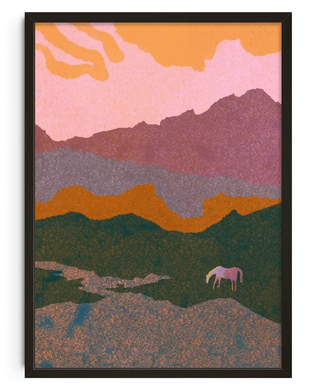 Inferno contemporary art print by Lily Kong - sold by DROOL