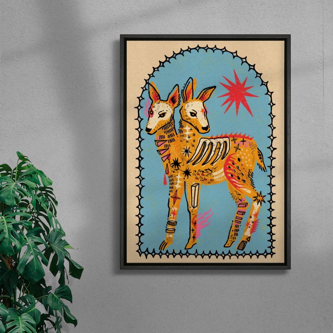 Looking For Frida contemporary wall art print by Kwonny - sold by DROOL