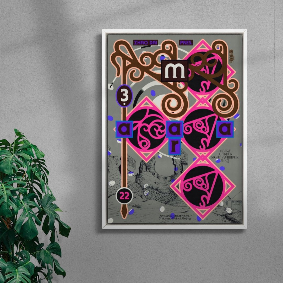 Zhao Dai pres. Maara contemporary canvas art print by MENSLIES - sold by DROOL
