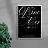 Offline contemporary wall art print by Pangram Pangram Foundry - sold by DROOL