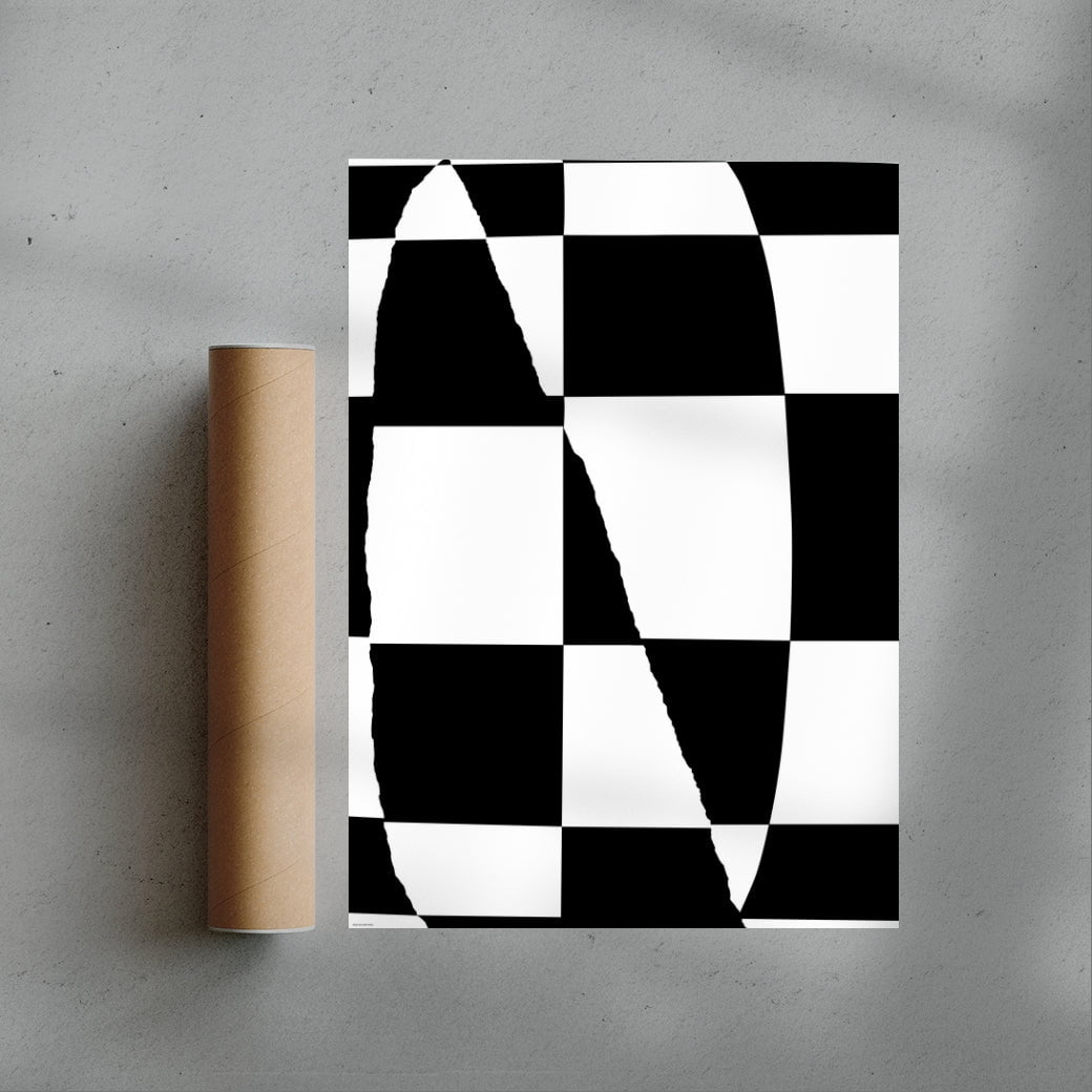 Noir contemporary wall art print by Sara Cristina Moser - sold by DROOL
