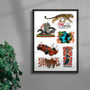 Showa Marks 1 contemporary wall art print by Othman Zougam - sold by DROOL