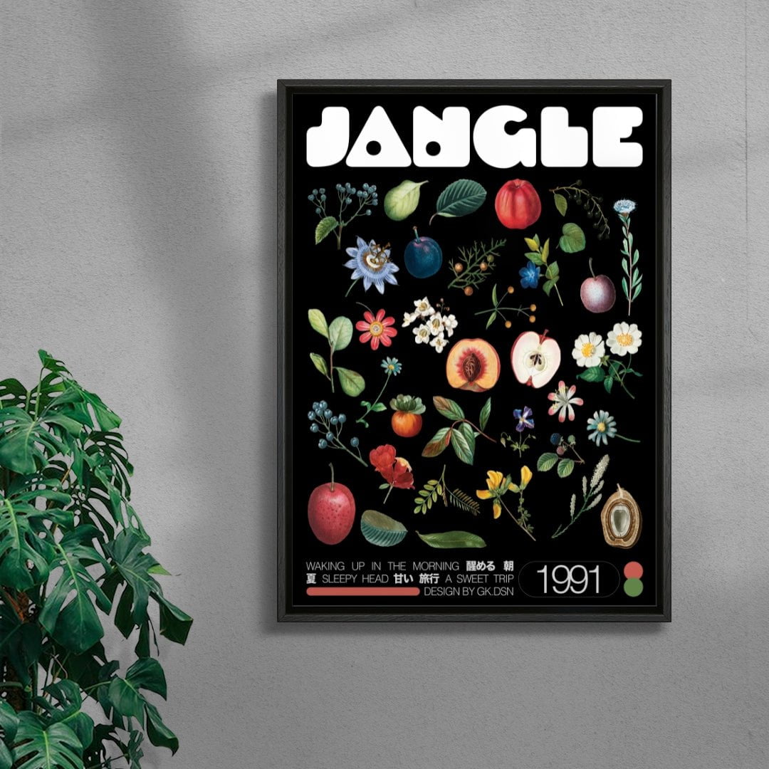 JANGLE contemporary wall art print by George Kempster - sold by DROOL