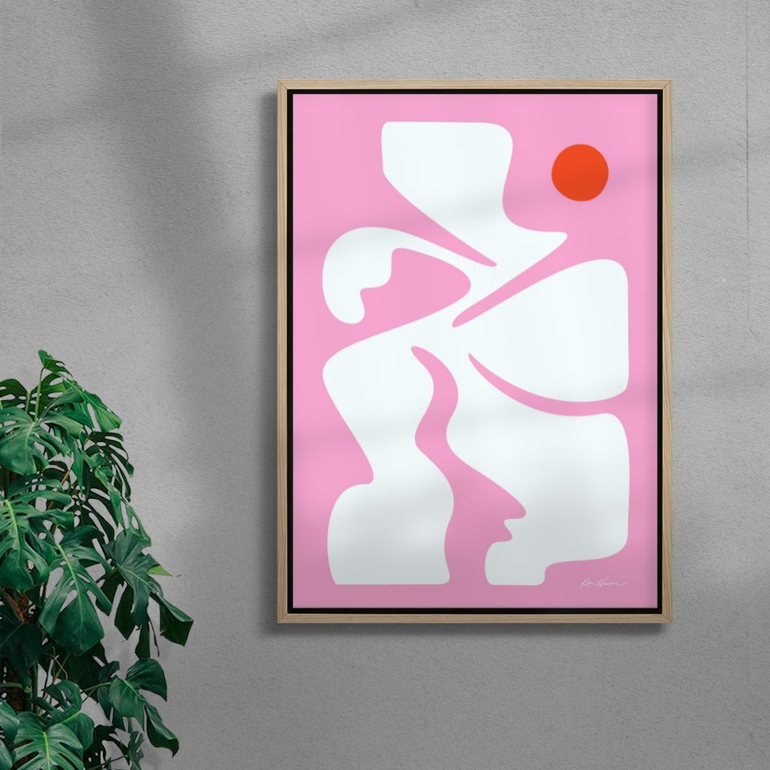 The Dancer contemporary wall art print by Kim Van Vuuren - sold by DROOL