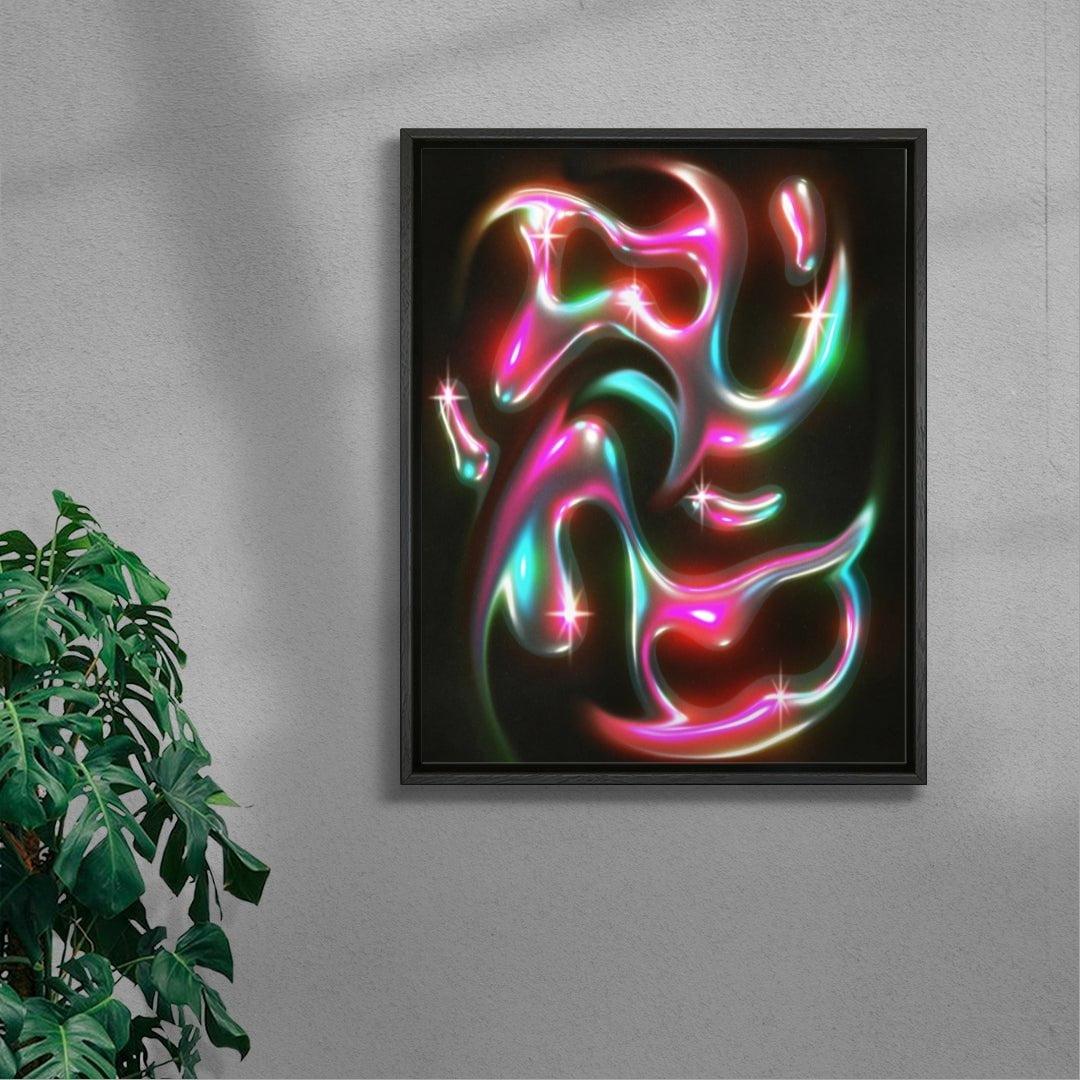 Figure 8 contemporary wall art print by Jasmin Chavez - sold by DROOL
