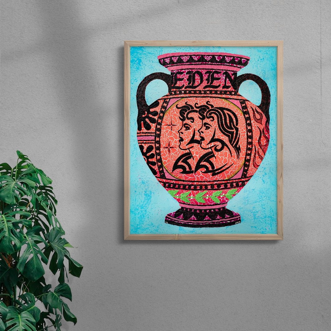 Pot 34 contemporary wall art print by Julien Jaca - sold by DROOL