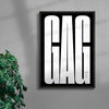 GAG contemporary wall art print by Carla Palette - sold by DROOL