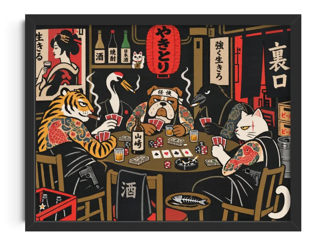 High Stakes contemporary art print by Xela - sold by DROOL