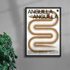 Anguilla contemporary wall art print by Studio Trikken - sold by DROOL