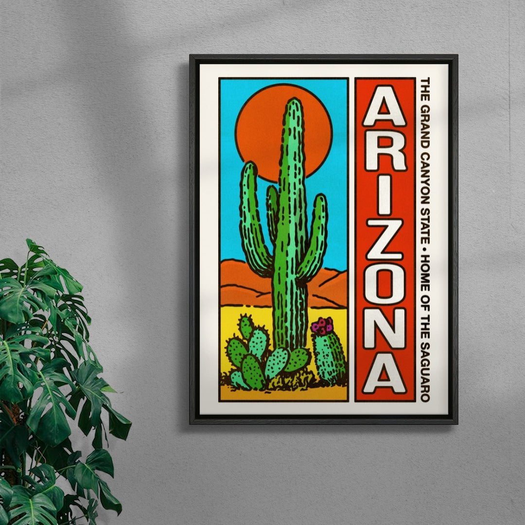 Arizona contemporary wall art print by Othman Zougam - sold by DROOL