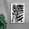 The Flower and the drops contemporary wall art print by Célestin Krier - sold by DROOL