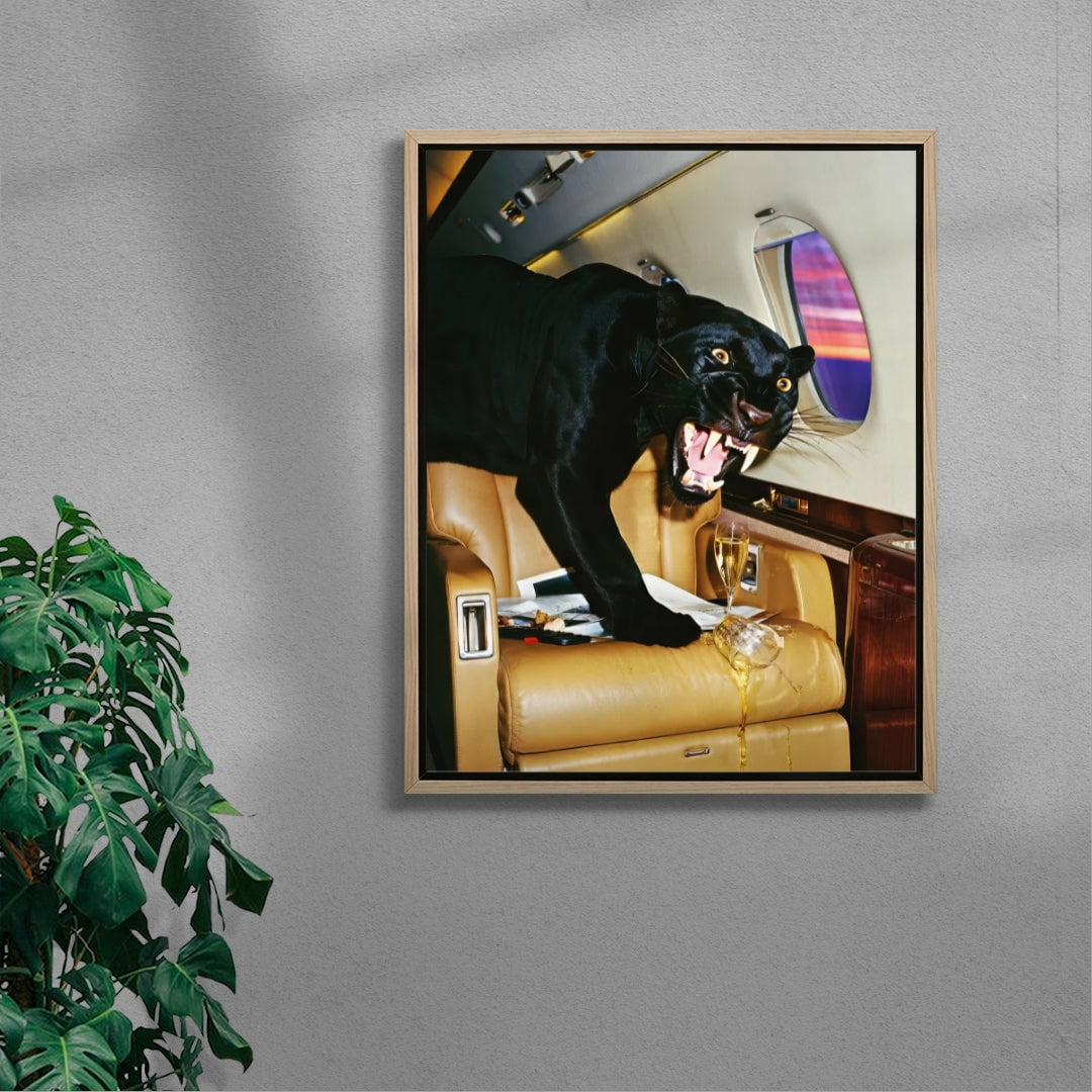 PRIVATE LANDING. contemporary wall art print by Ces XC - sold by DROOL