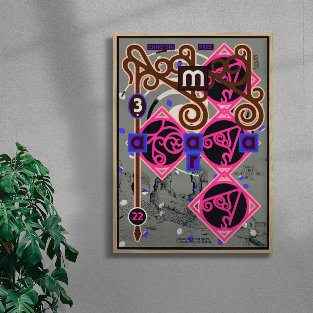 Zhao Dai pres. Maara contemporary canvas art print by MENSLIES - sold by DROOL