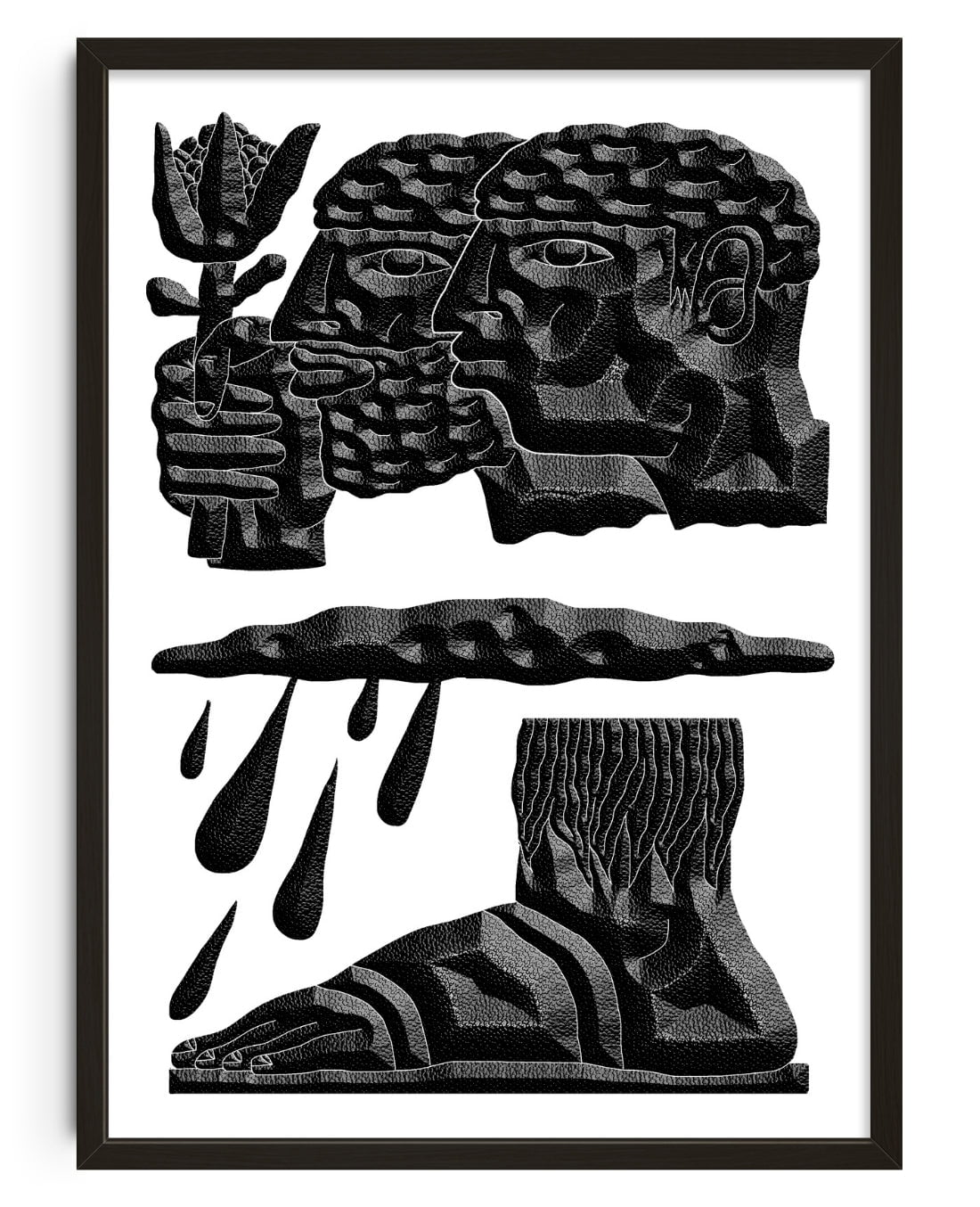The Brothers and the Oath contemporary wall art print by Célestin Krier - sold by DROOL