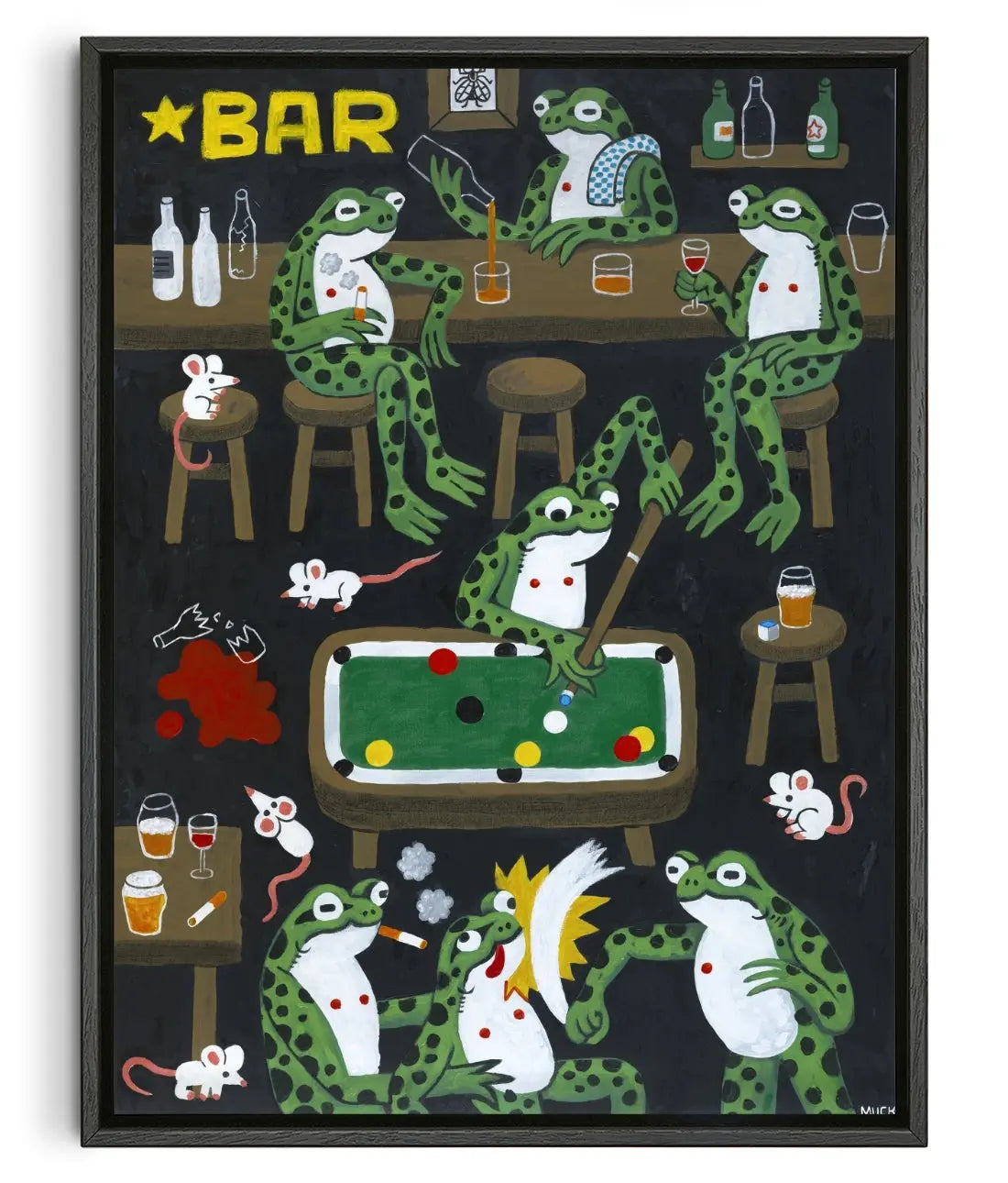 2AM in the Swamp contemporary canvas print by Jamie Muck - sold by DROOL