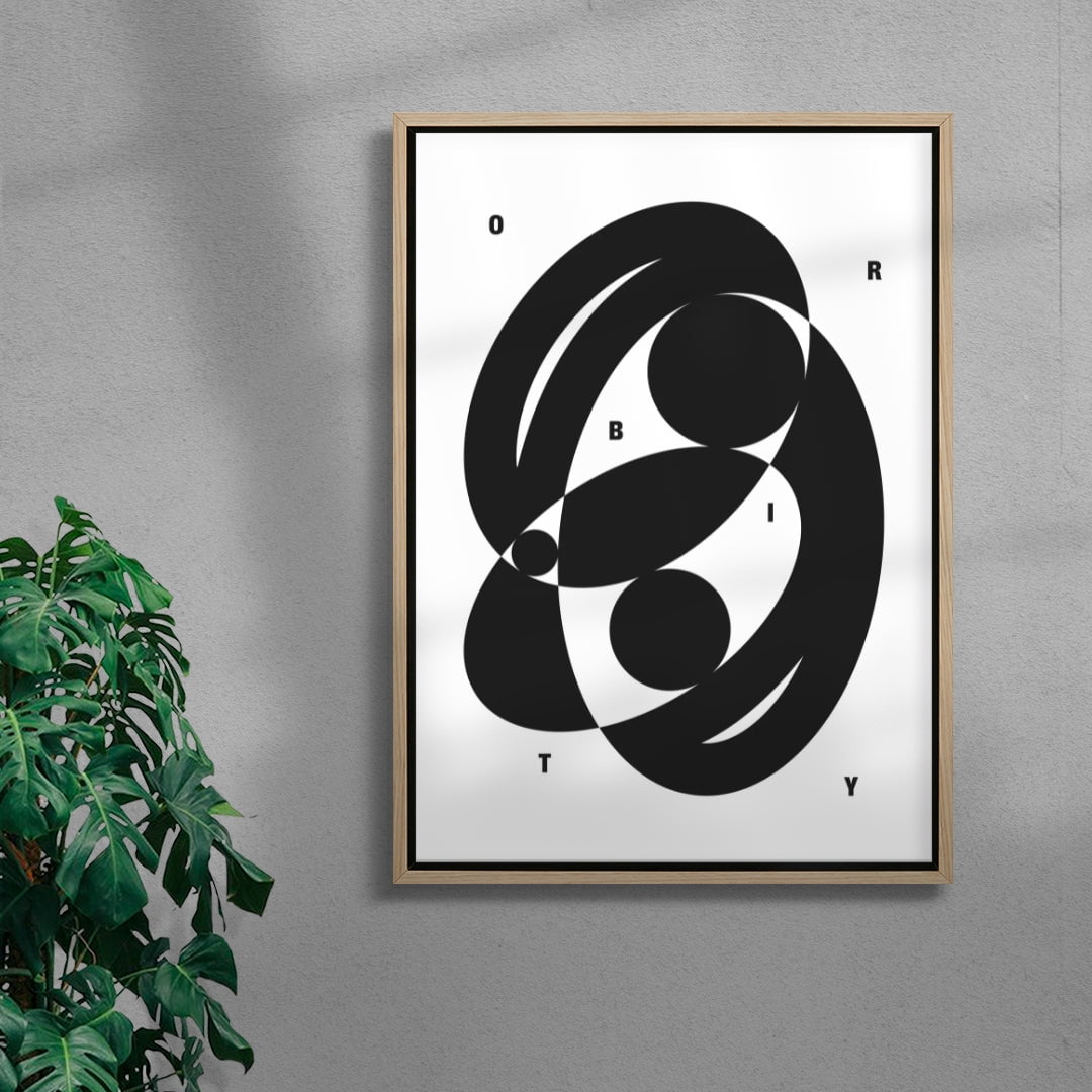 ORBITY contemporary wall art print by Przemek Bizoń - sold by DROOL