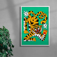 Thumbnail for Big Cat contemporary wall art print by Jamie Muck - sold by DROOL