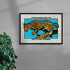 Trespassers will be fed to the Leopard contemporary wall art print by Othman Zougam - sold by DROOL