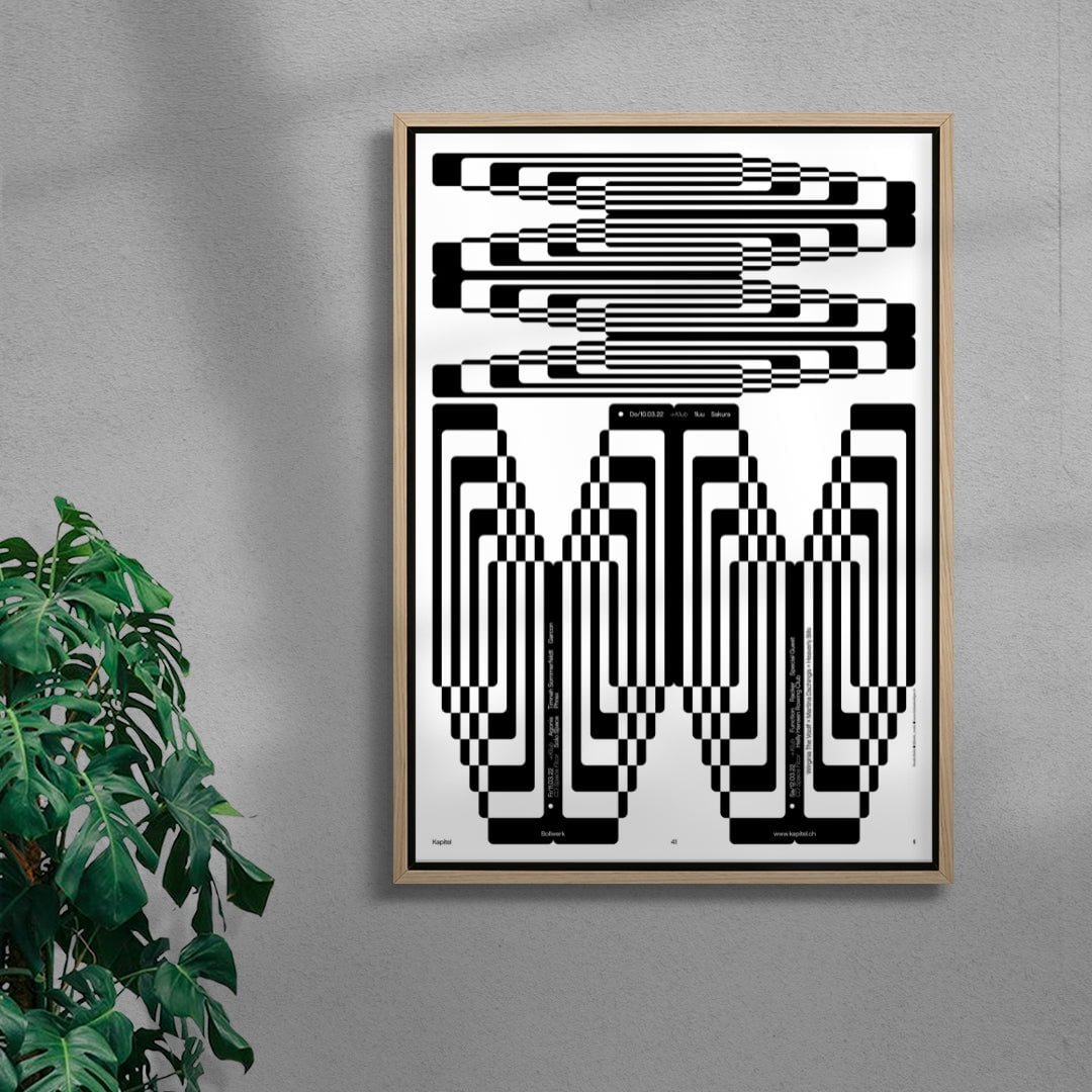 Bollwerk Weekender contemporary wall art print by Bollo - sold by DROOL