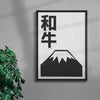Wagyu contemporary wall art print by Xela - sold by DROOL