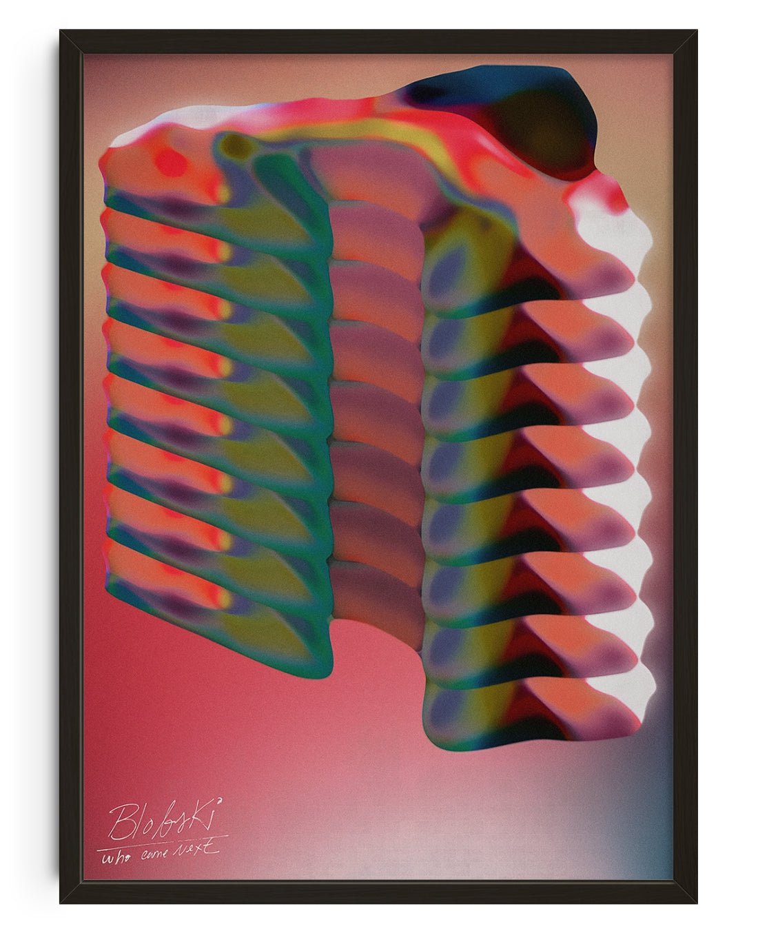 Blobski contemporary wall art print by Jorge Santos - sold by DROOL