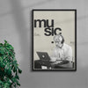 Music contemporary wall art print by Mirza Talovic - sold by DROOL