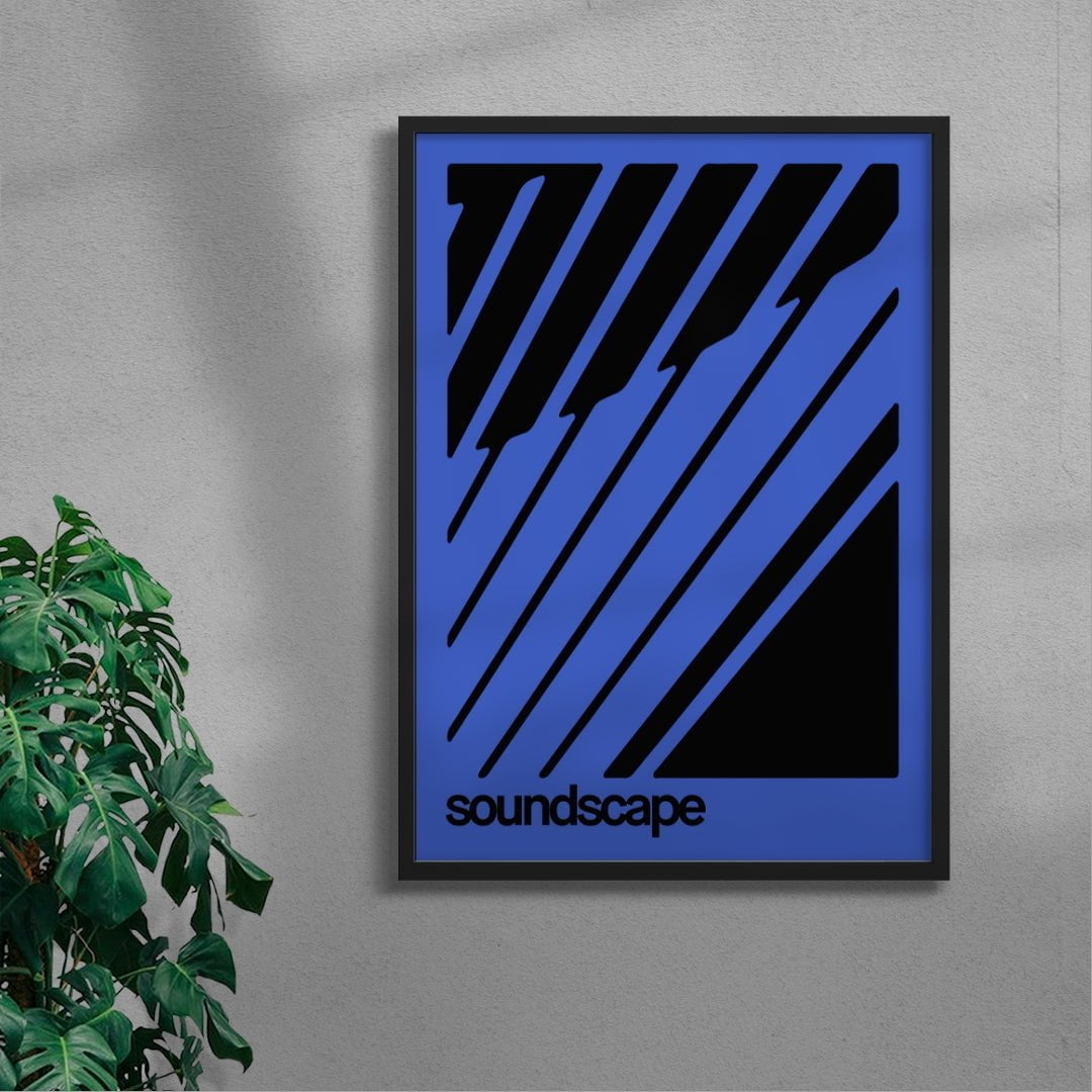 Soundscape - UNFRAMED contemporary wall art print by Adam Foster - sold by DROOL