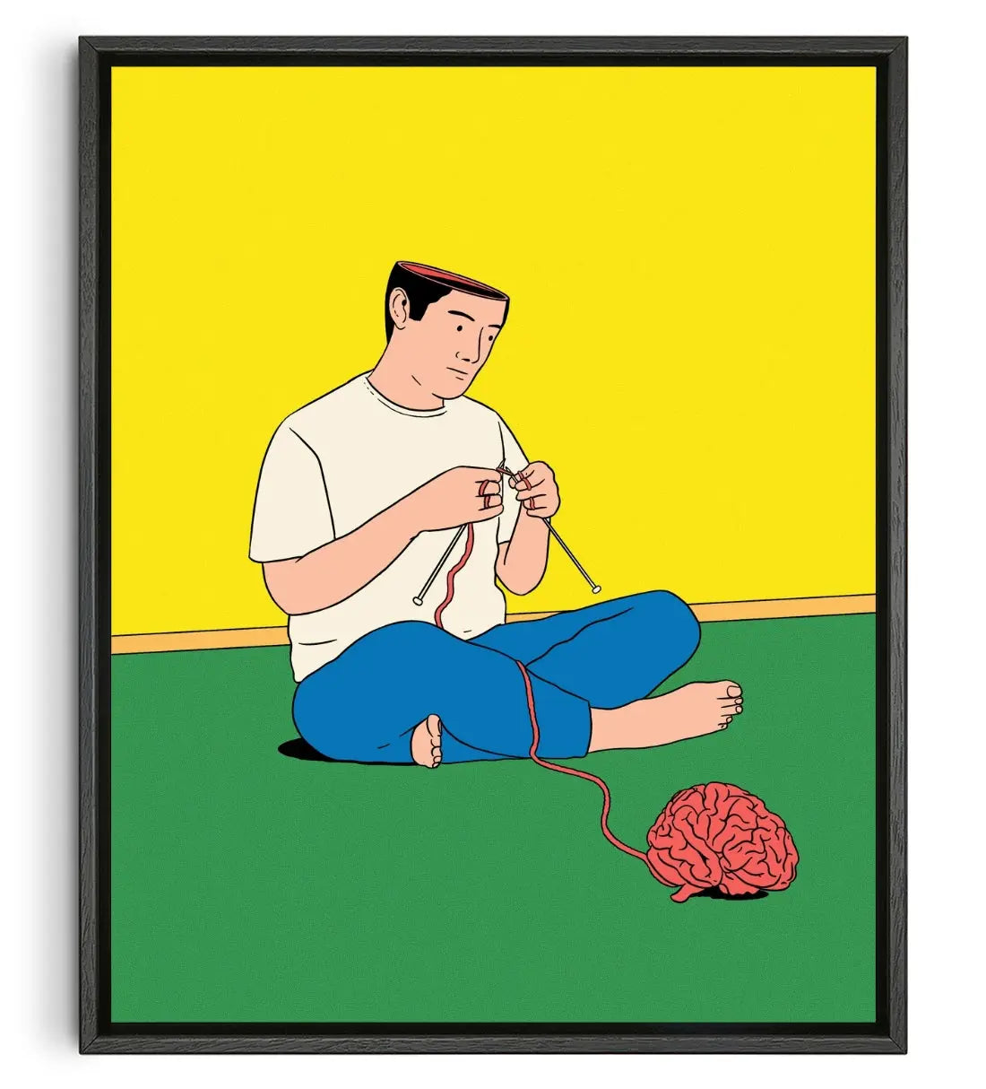 The Brain contemporary canvas print by Simon Bailly - sold by DROOL