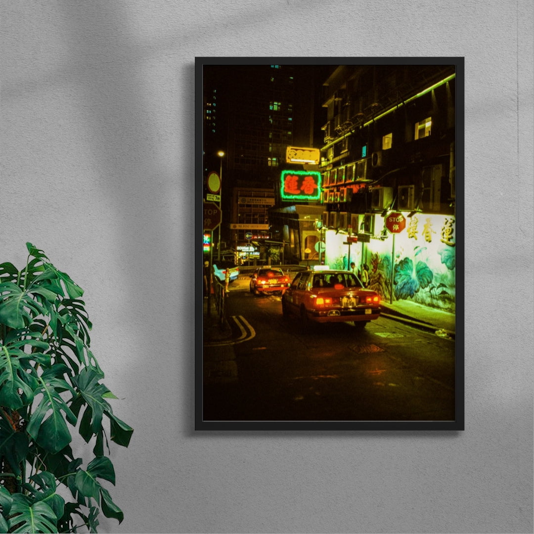 Hong Kong Nights contemporary wall art print by Francesco Aglieri Rinella - sold by DROOL